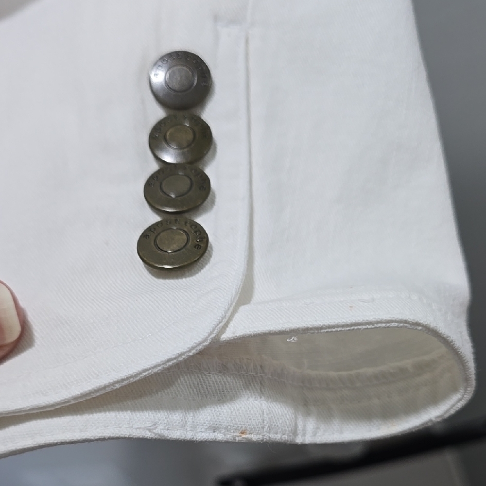 White Button-Up Jacket - Picture 2 of 11